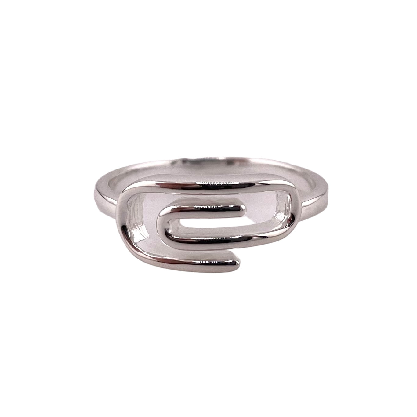 Paper Clip Ring Sterling Silver