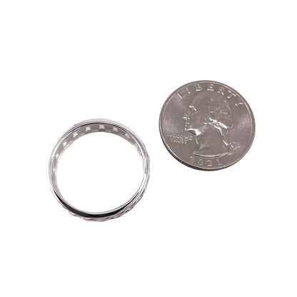 Curb Chain Band Ring Sterling Silver