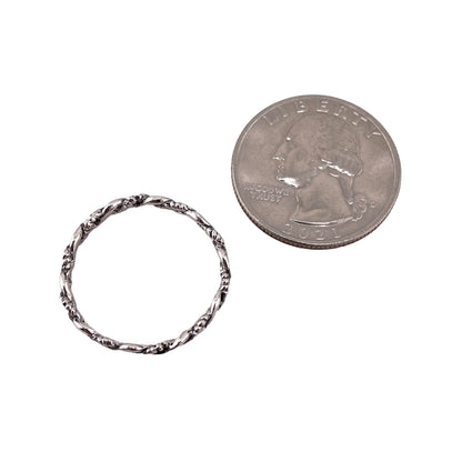 Vine Plain Twist 2mm Band Ring Sterling Silver
