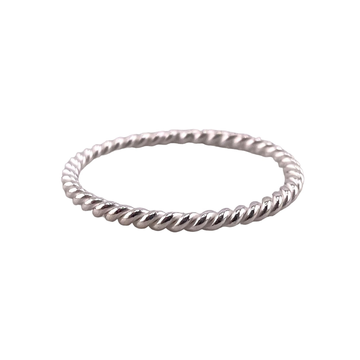 Rope 2mm Band Ring Sterling Silver
