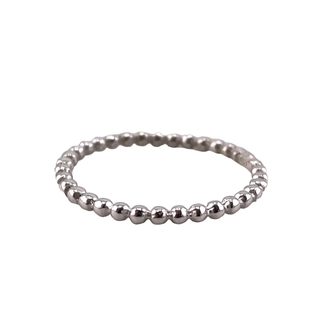 Ball Dot 2mm Band Ring Sterling Silver