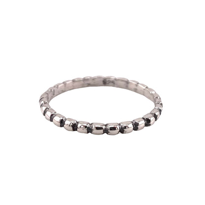 Ball Dot 2mm Band Ring Sterling Silver