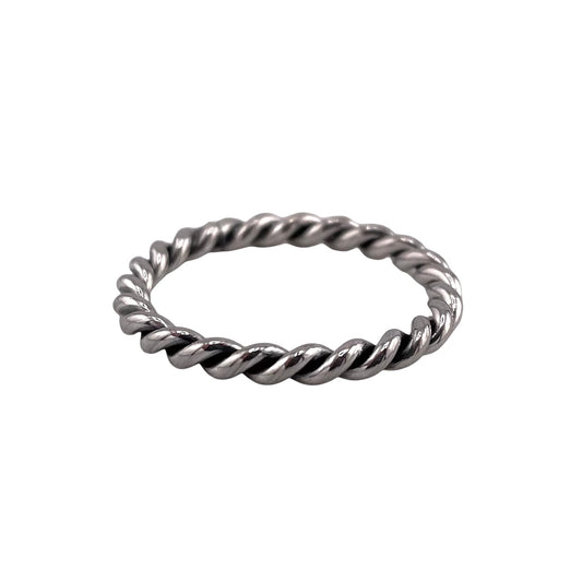 Rope 2.5mm Band Ring Sterling Silver