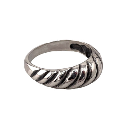 Bali Style 7mm Band Ring Sterling Silver