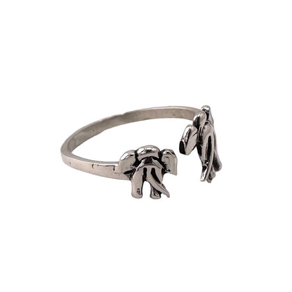 Elephant Ring Sterling Silver