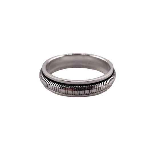 Spinner 5mm Band Ring Sterling Silver