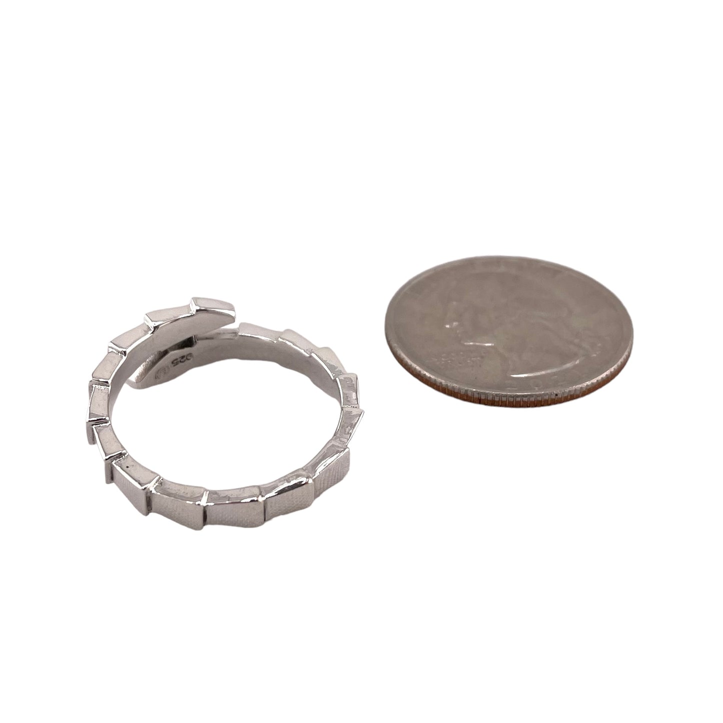Graduated Arrow Open Band Ring Sterling Silver