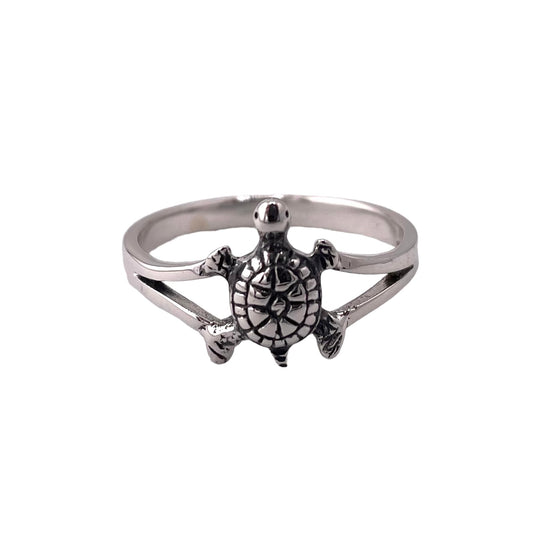 Turtle Ring Sterling Silver