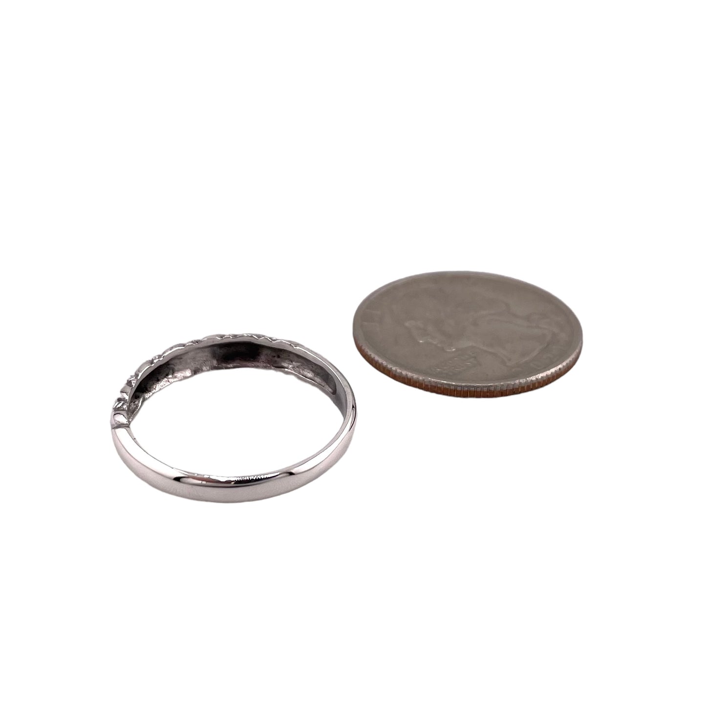 Rope Plain Twist Band Ring Sterling Silver