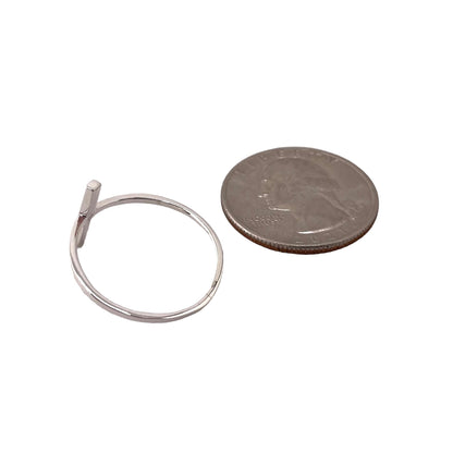 Vertical Bar Ring Sterling Silver