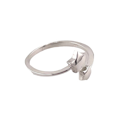 Double Star Ring Sterling Silver