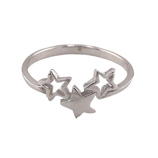 3 Star Ring Sterling Silver