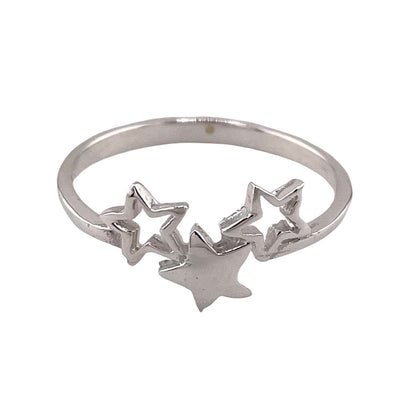 3 Star Ring Sterling Silver