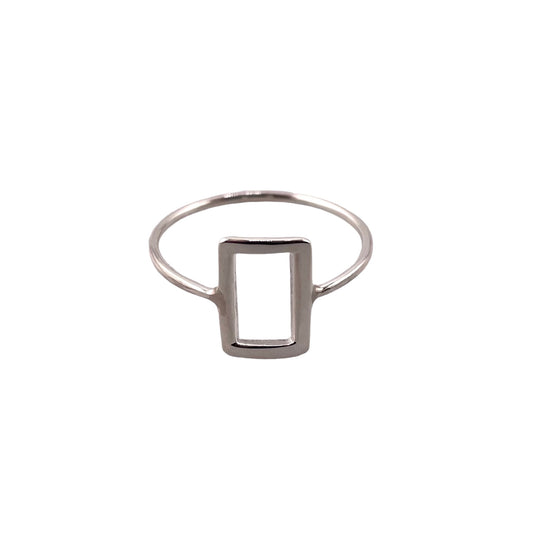 Rectangle Ring Sterling Silver