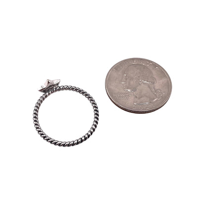Star Rope Ring Sterling Silver