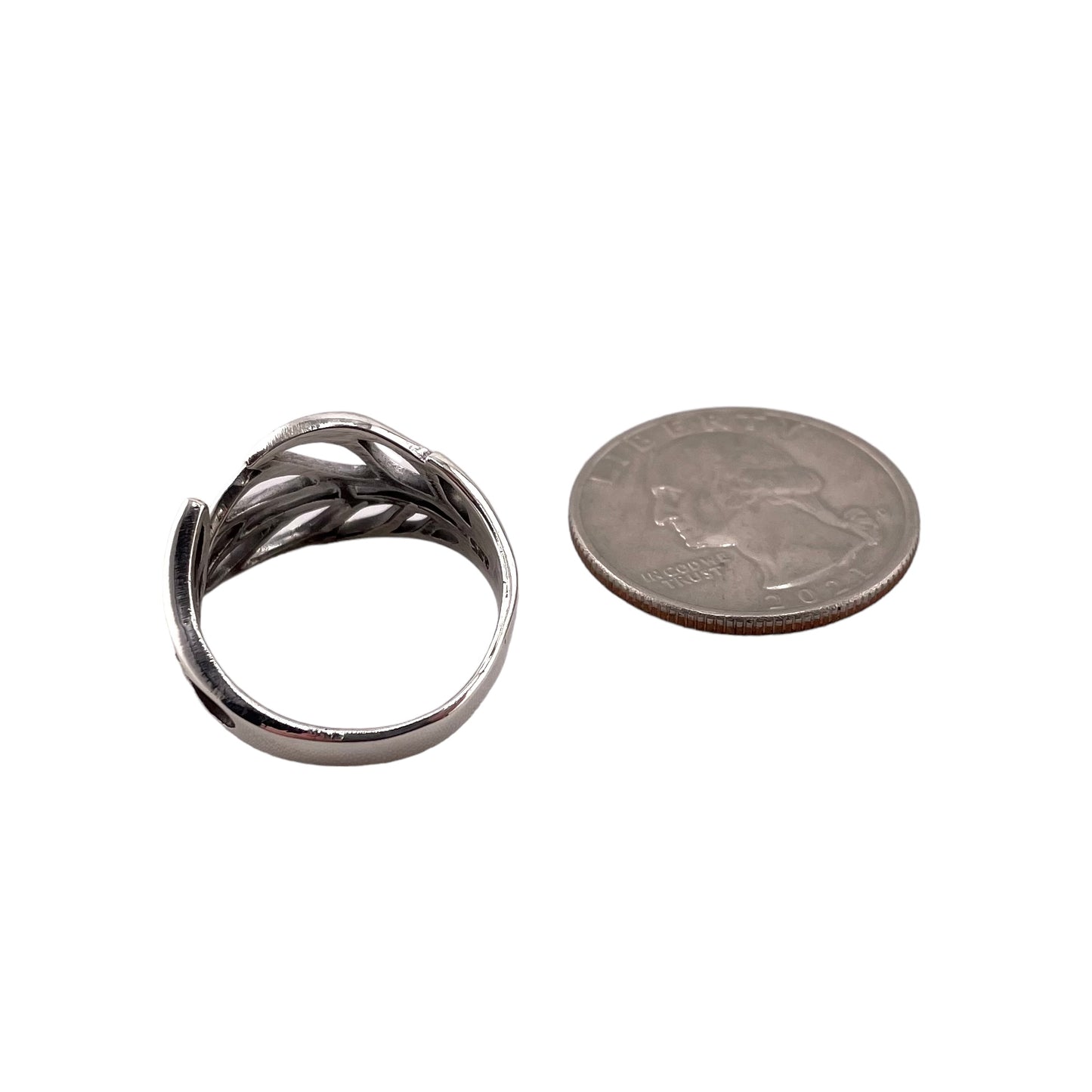 Feather Ring Sterling Silver