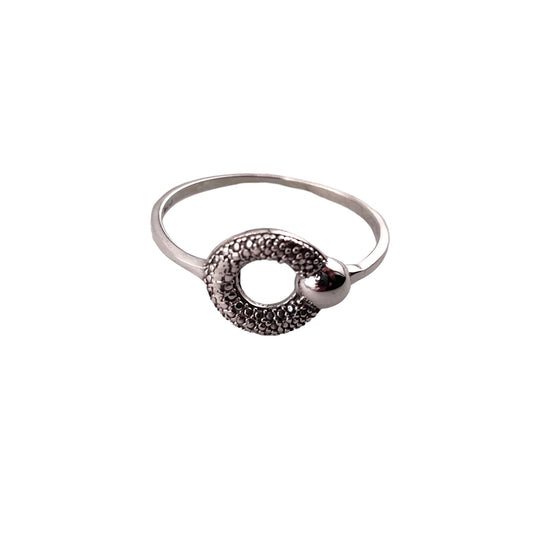 Pave Eternity Ring Sterling Silver
