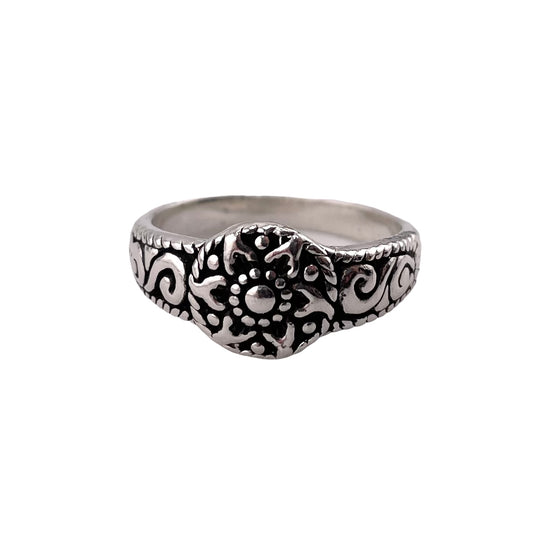 Flower Ring Sterling Silver