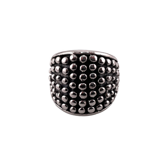 Ball Dot Drop Ring Sterling Silver