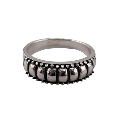 Studded 6mm Ring Sterling Silver