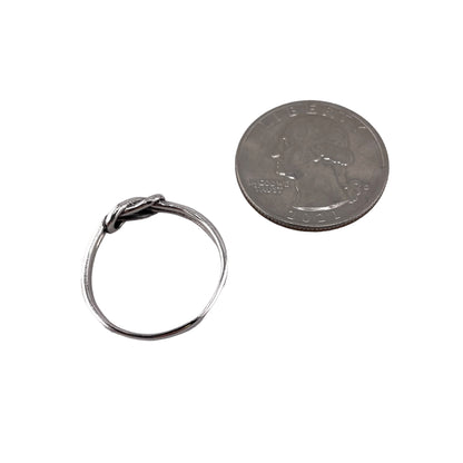 Twisted Knot 5mm Ring Sterling Silver