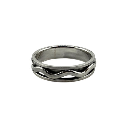Eternity Wave Ring Sterling Silver