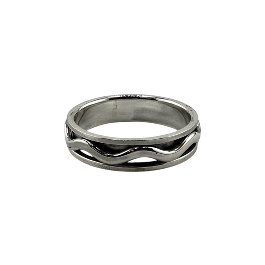 Eternity Wave Ring Sterling Silver