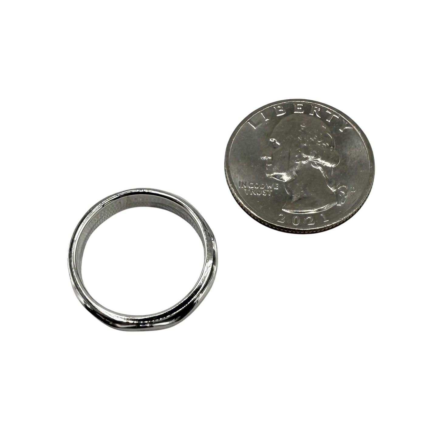 Eternity Wave Ring Sterling Silver