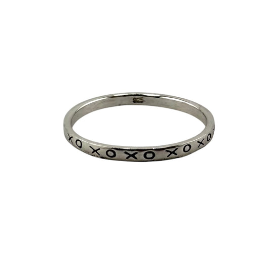 XOXO Pattern Ring Sterling Silver
