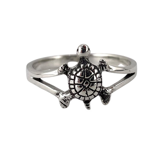Turtle Ring Sterling Silver