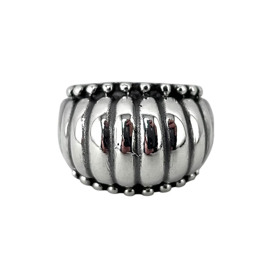Row Bead Ring Sterling Silver