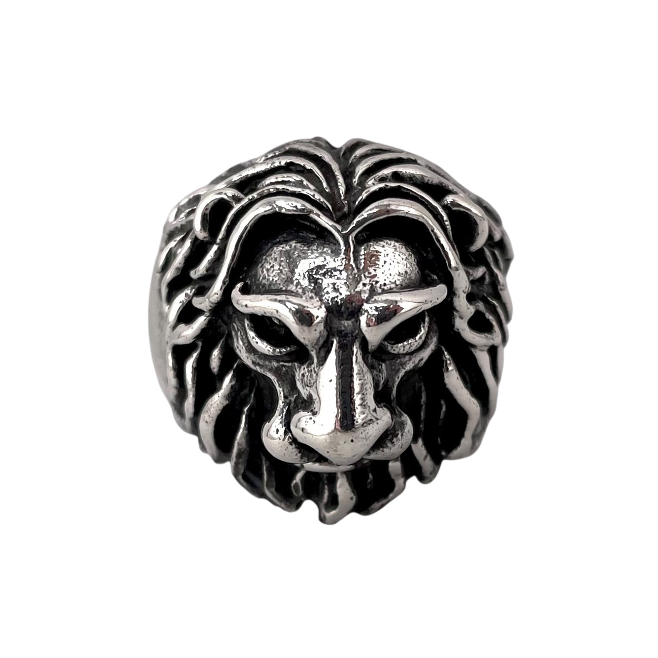 Lion Head Ring Sterling Silver