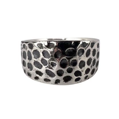 Crater Ring Sterling Silver