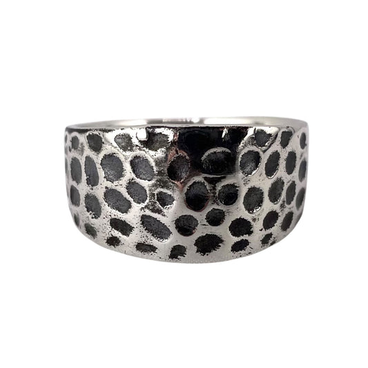 Crater Ring Sterling Silver