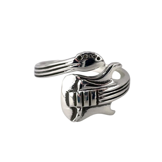 Guitar Wrap Ring Sterling Silver