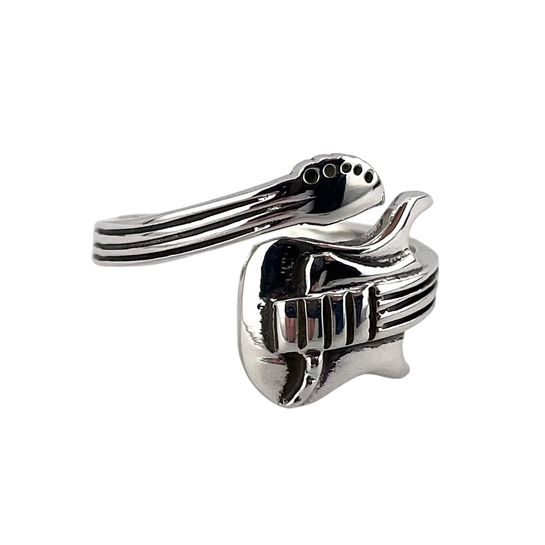 Guitar Wrap Ring Sterling Silver
