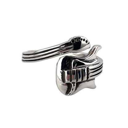 Guitar Wrap Ring Sterling Silver