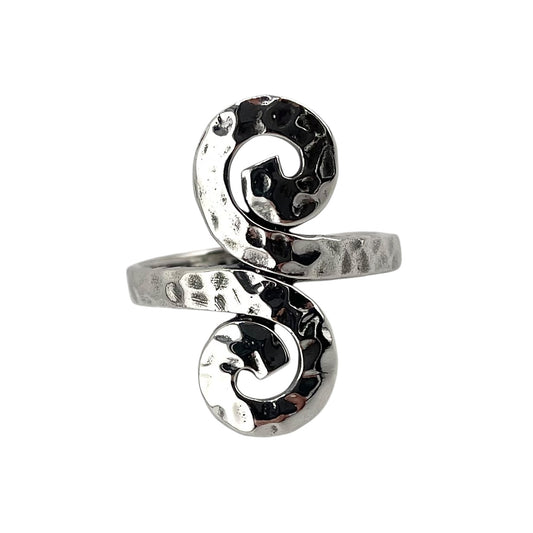 Infinity Swirl Ring Sterling Silver