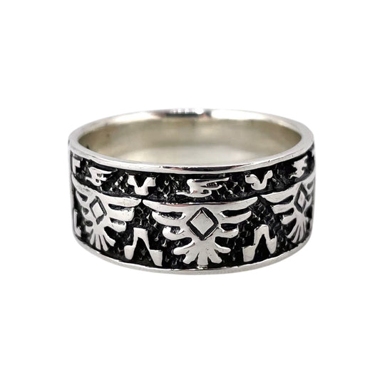 Thunderbird Southwest Design Ring Sterling Silver