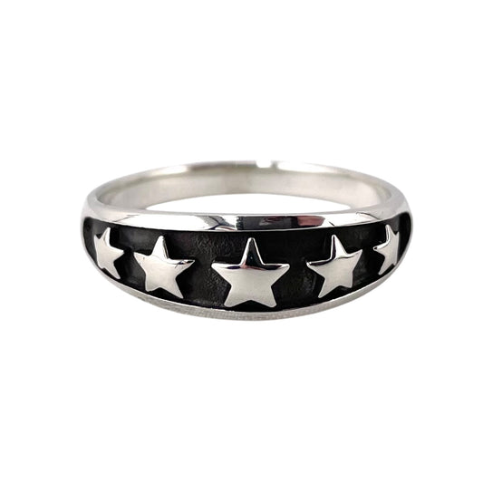 5 Star Ring Sterling Silver
