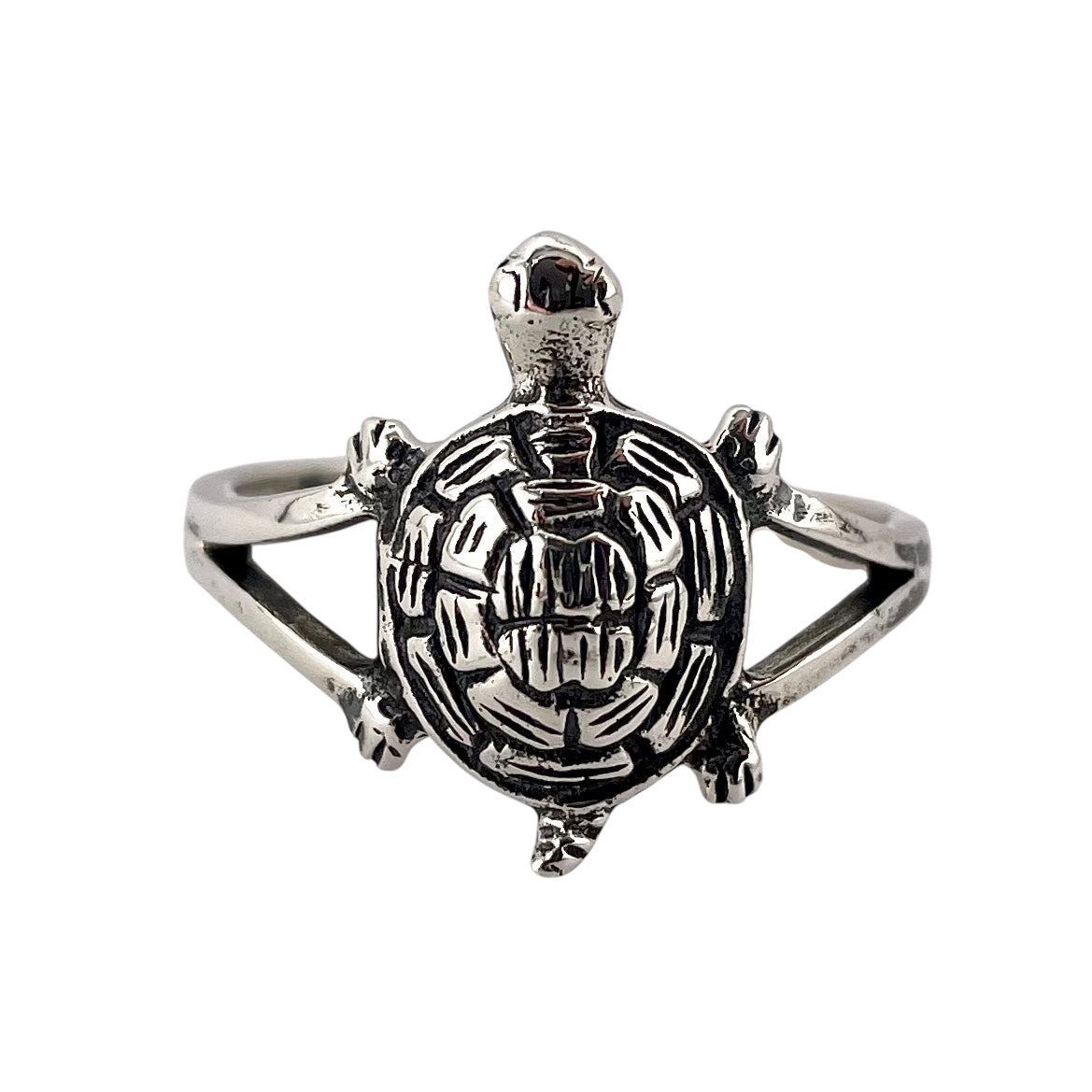Turtle Ring Sterling Silver