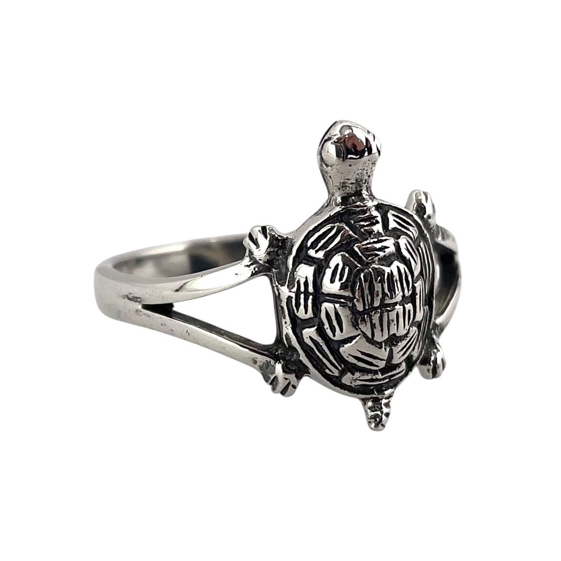 Turtle Ring Sterling Silver
