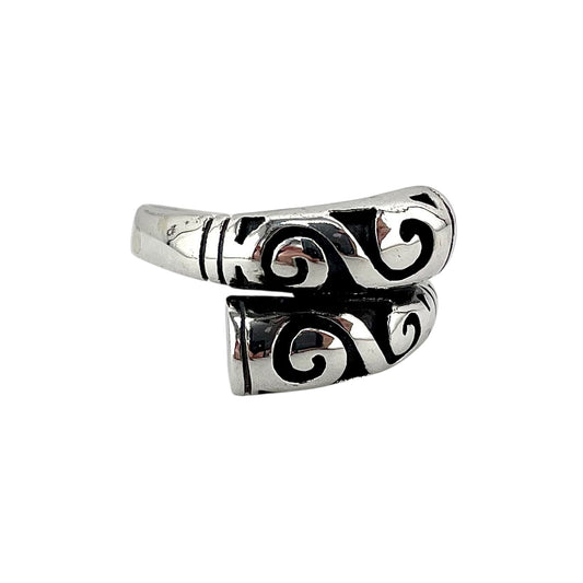 Infinity Swirl Ring Sterling Silver