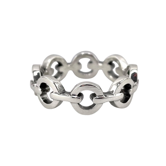 Chain Link Ring Sterling Silver
