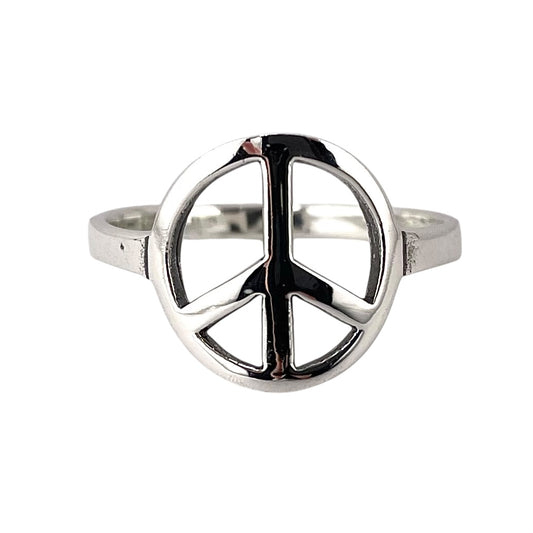 Peace Ring Sterling Silver