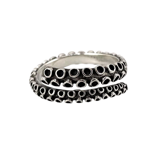 Tentacle Ring Sterling Silver