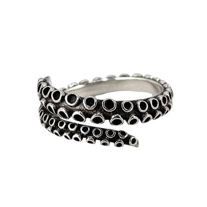Tentacle Ring Sterling Silver