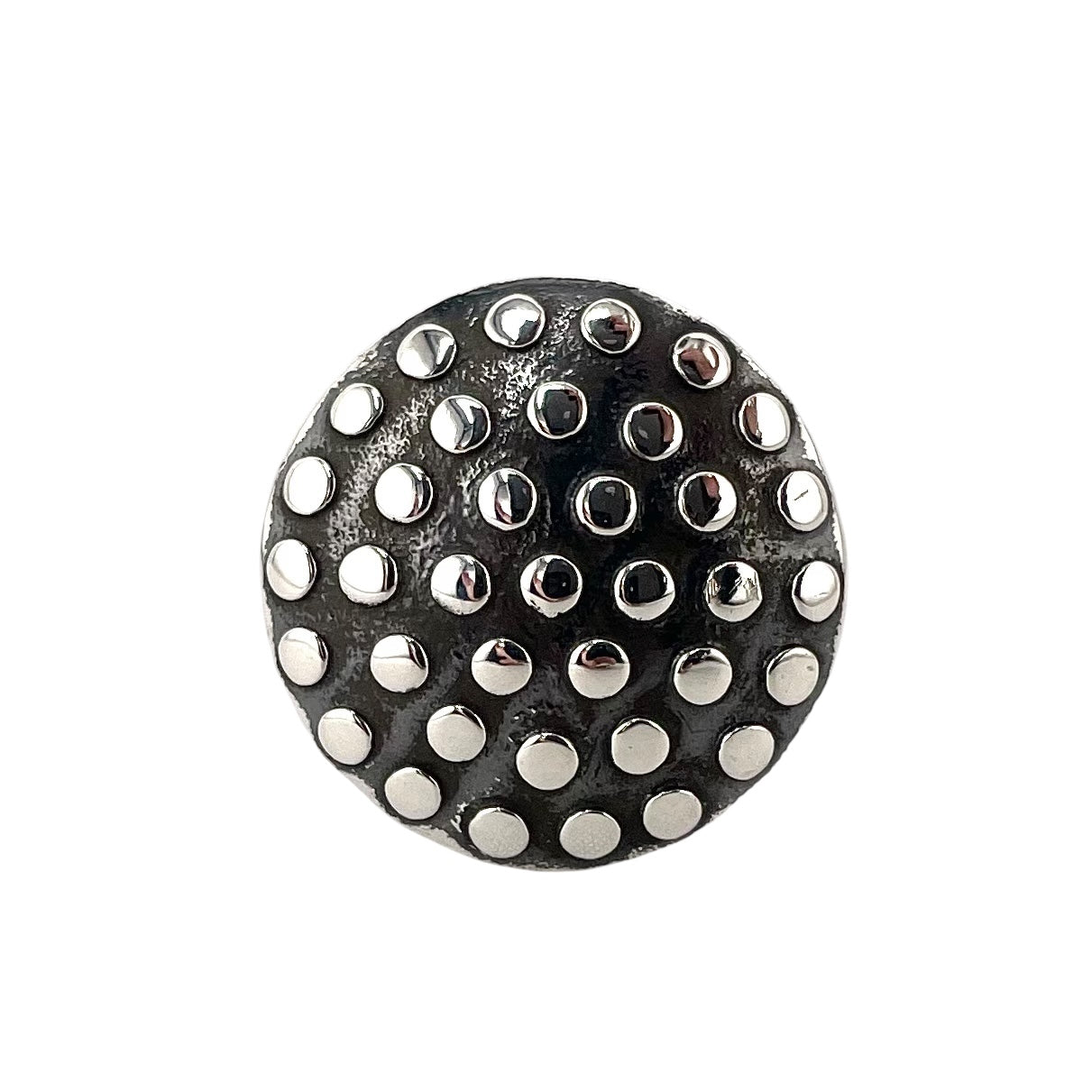 Circle Round Dot Ring Sterling Silver