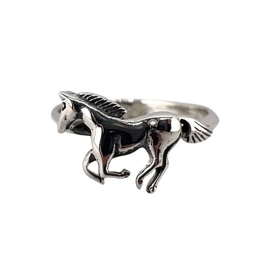 Horse Ring Sterling Silver