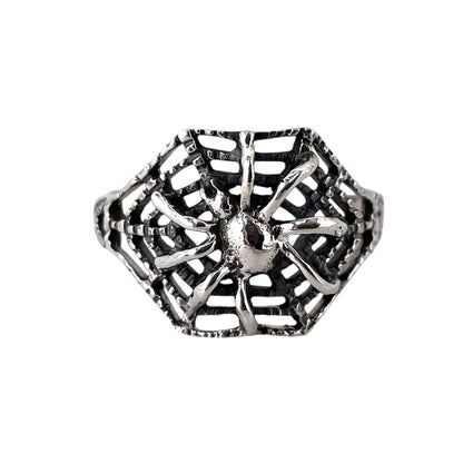 Spider Web Ring Sterling Silver